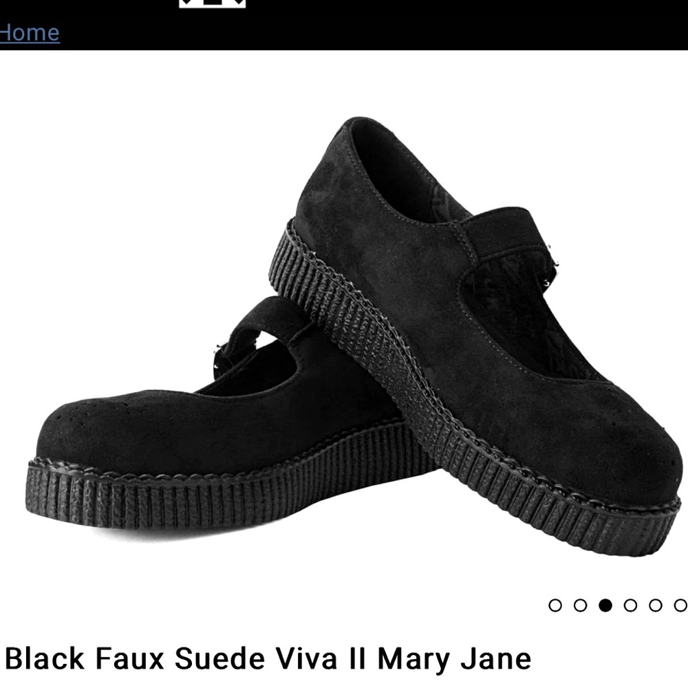 TUK Black Mary Jane Viva Lo Creeper